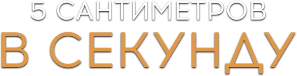 5 сантиметров в секунду