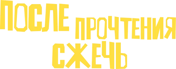 После прочтения сжечь